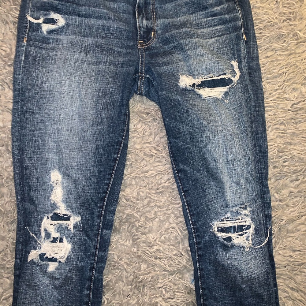 American Eagle Distressed Patch Jeans - image 2